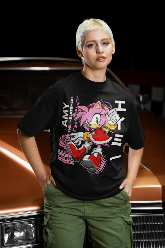 The Hedgehog - Rouge Heroes Vintage Tee- Amy Heroes Vintage Tee -Sonic